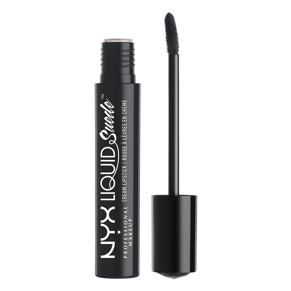NYX Liquid Suede Alien-emballage: présentation soignée évoquant un style audacieux.