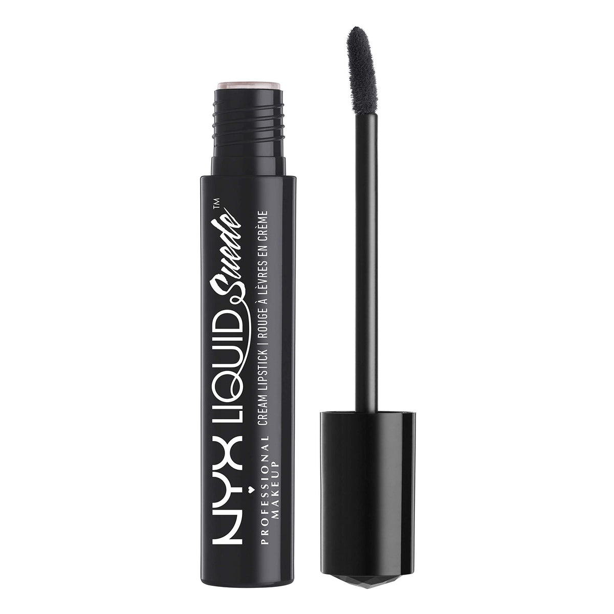 NYX Liquid Suede Alien-emballage: présentation soignée évoquant un style audacieux.