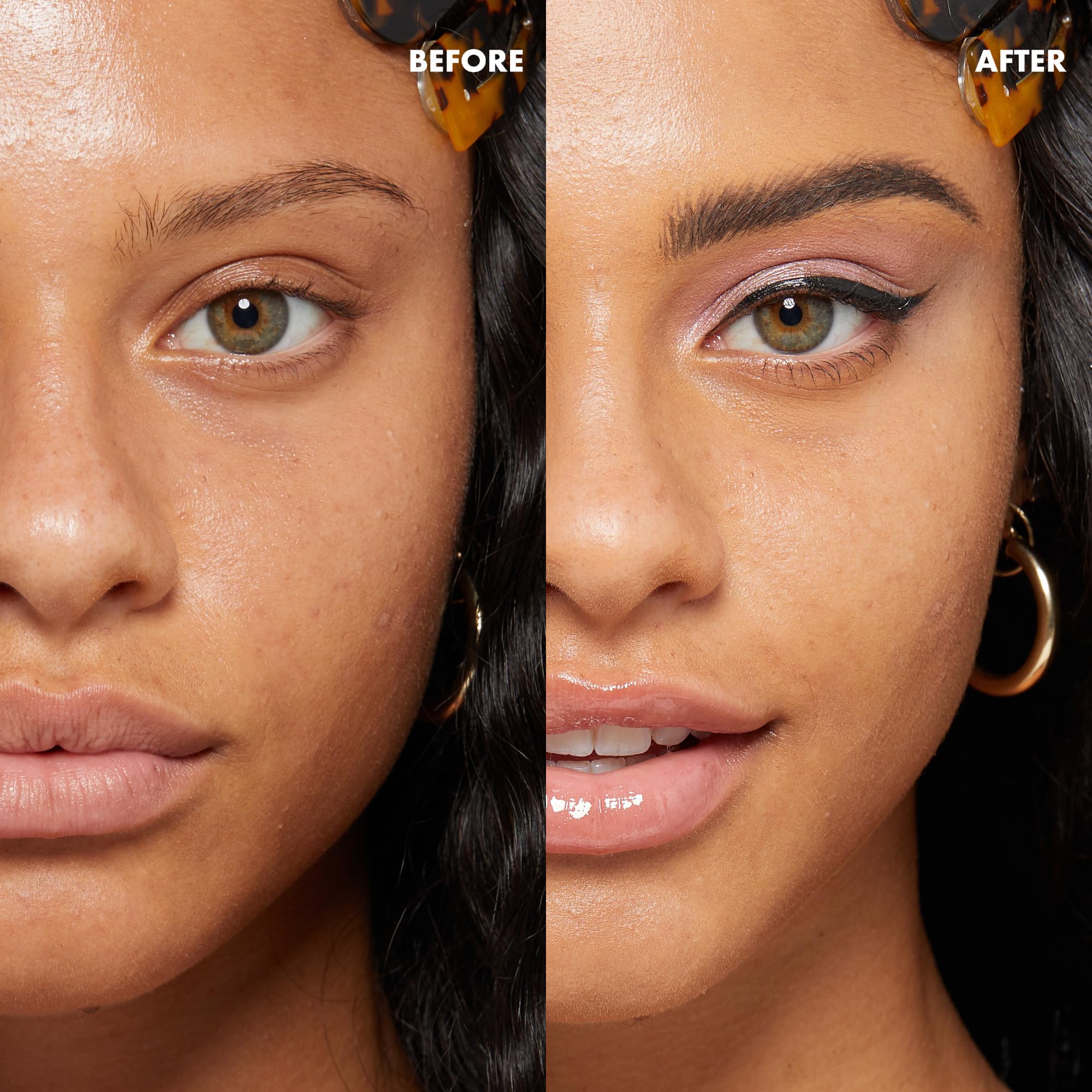 NYX Marshmellow base lissante : effet avant-après maquillage homogène.