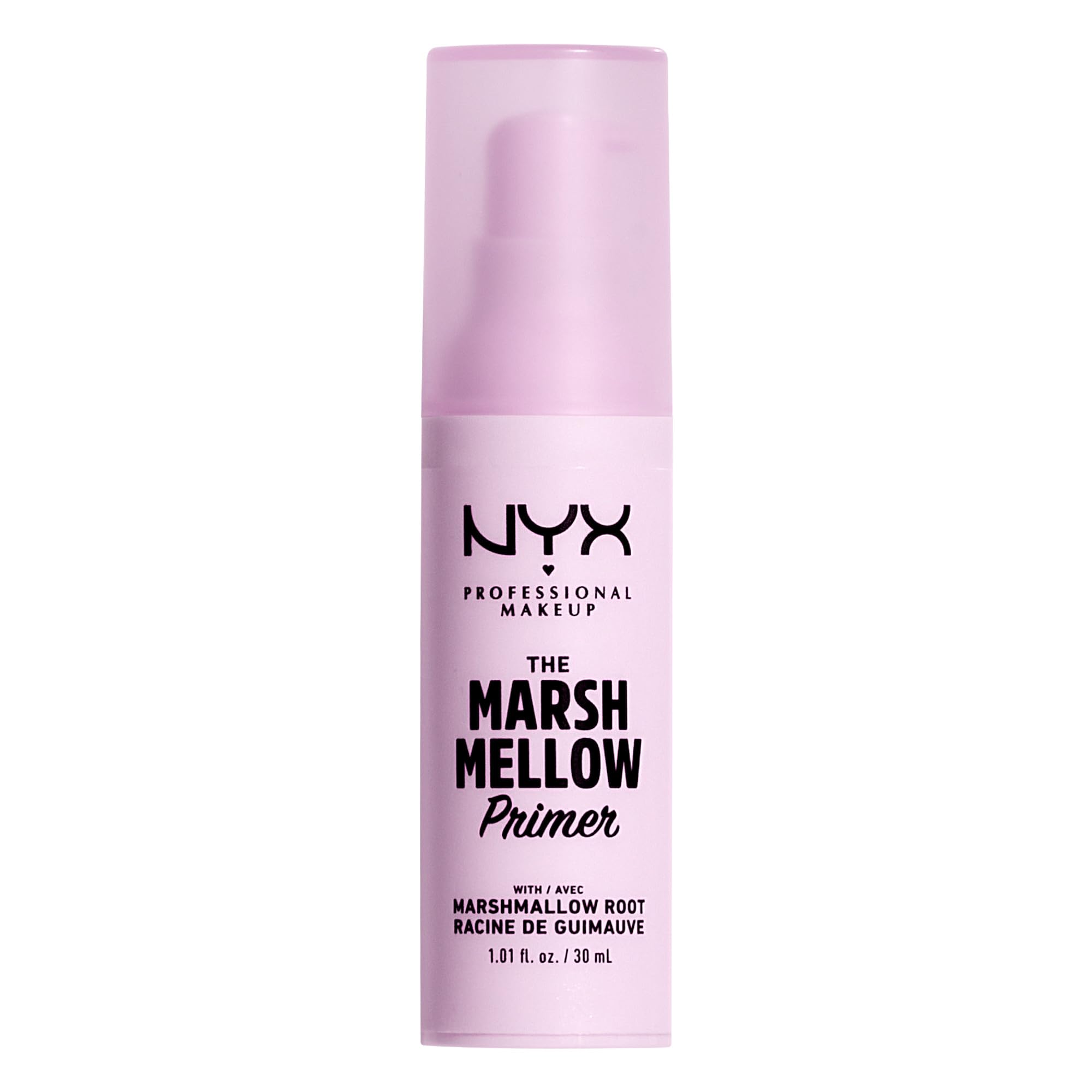 NYX Marshmellow base lissante : flacon compact prêt au maquillage.