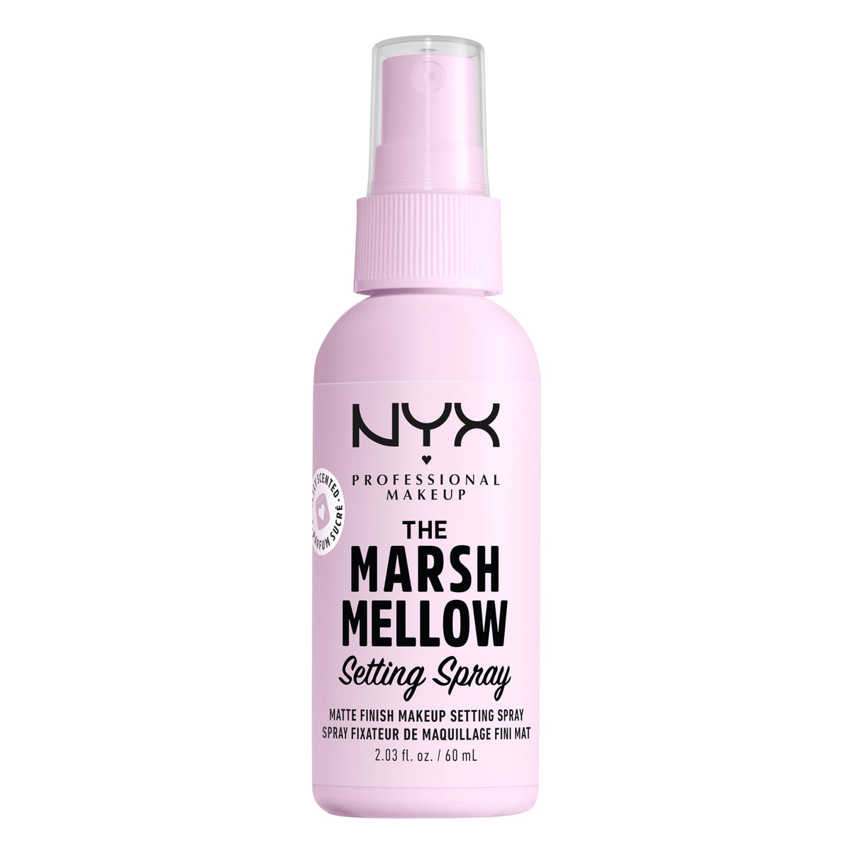 Fixation Marshmellow de NYX sur le visage pour une tenue durable.