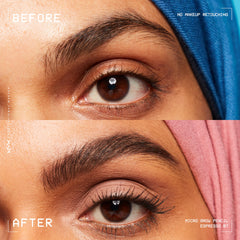 NYX Micro Brow Pencil Espresso : texture fine pour remplir les zones clairsemées.