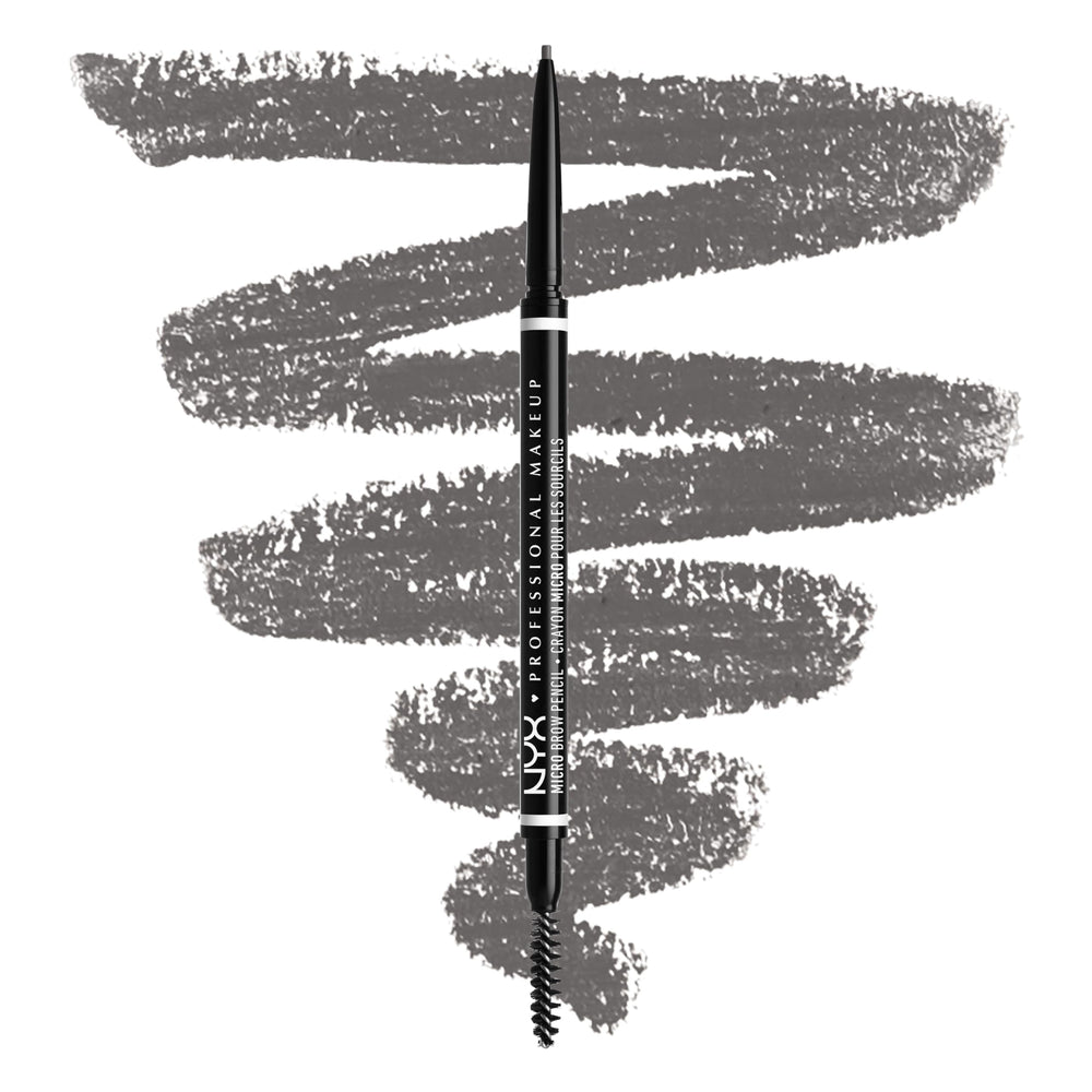 NYX Micro Brow Pencil Gris: application précise pour des sourcils nets