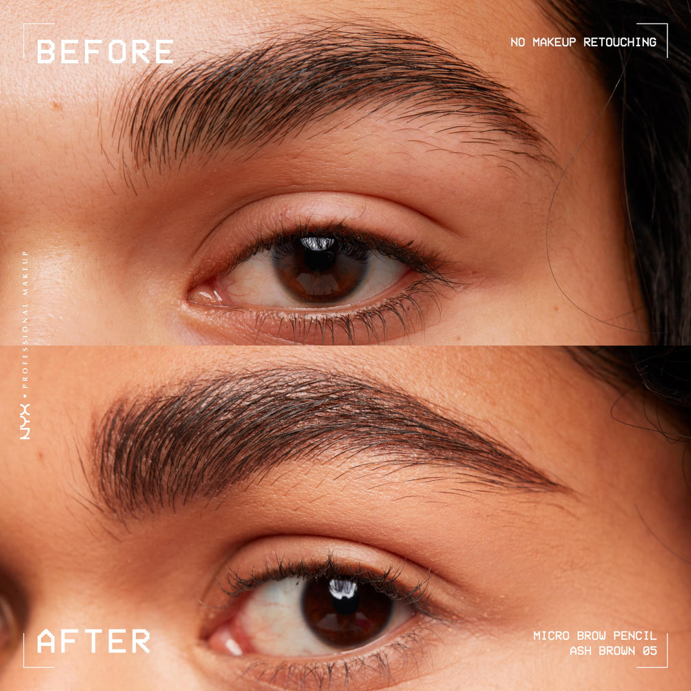 NYX Crayon Sourcils Micro goupillon intégré pour estomper les contours