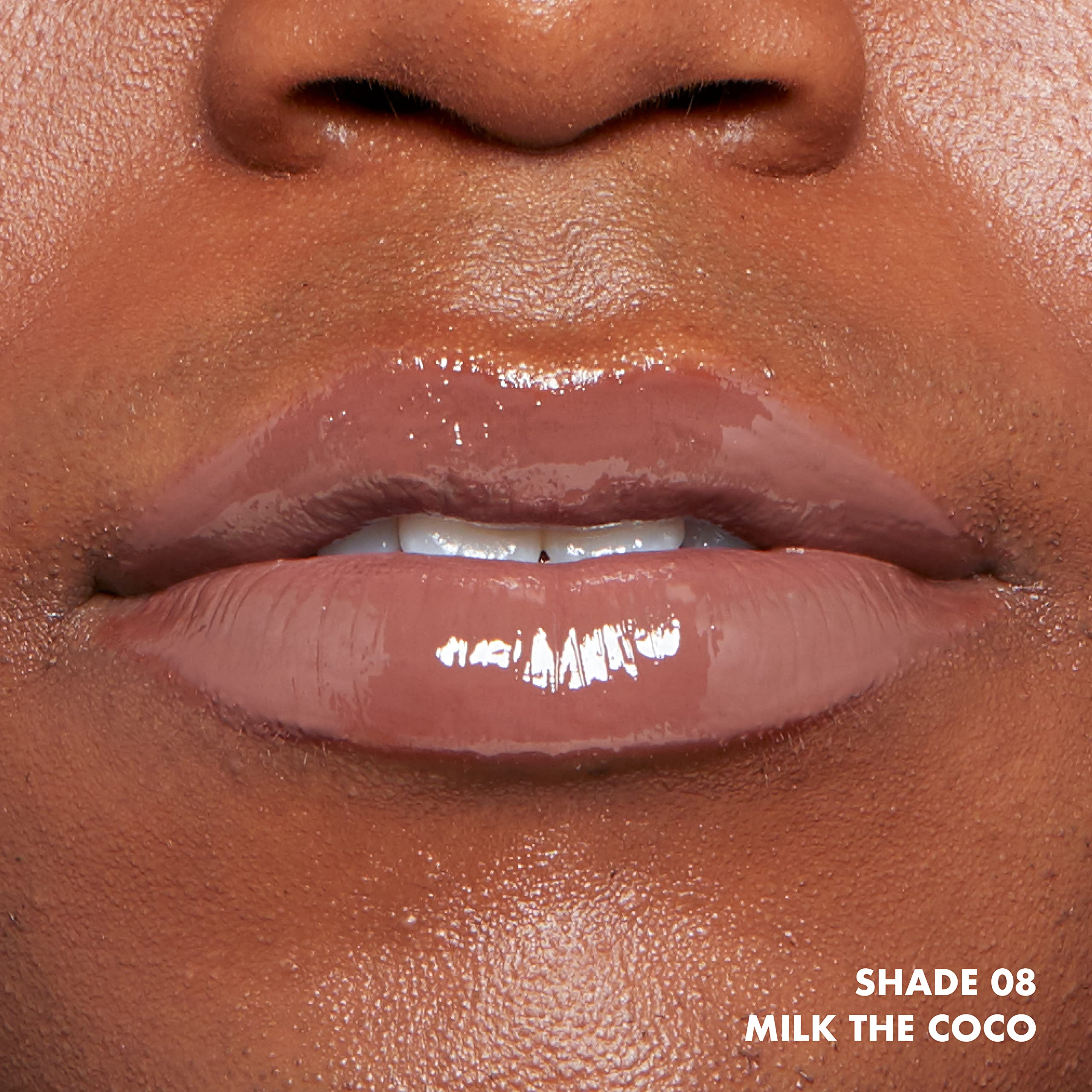 NYX This Is Milky Gloss teinte Milk The Coco, chocolat brun flatteur.