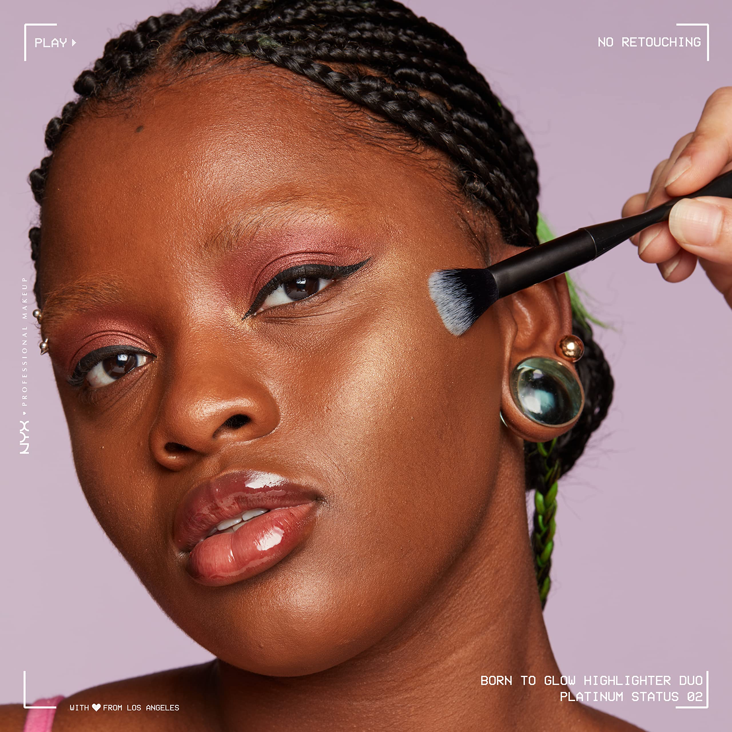NYX Né pour Briller illuminateur glacé Platine texture crème qui se travaille