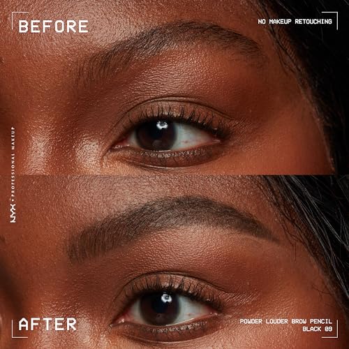 NYX Powder Louder finition-naturelle-sourcils: fini homogène et naturel.