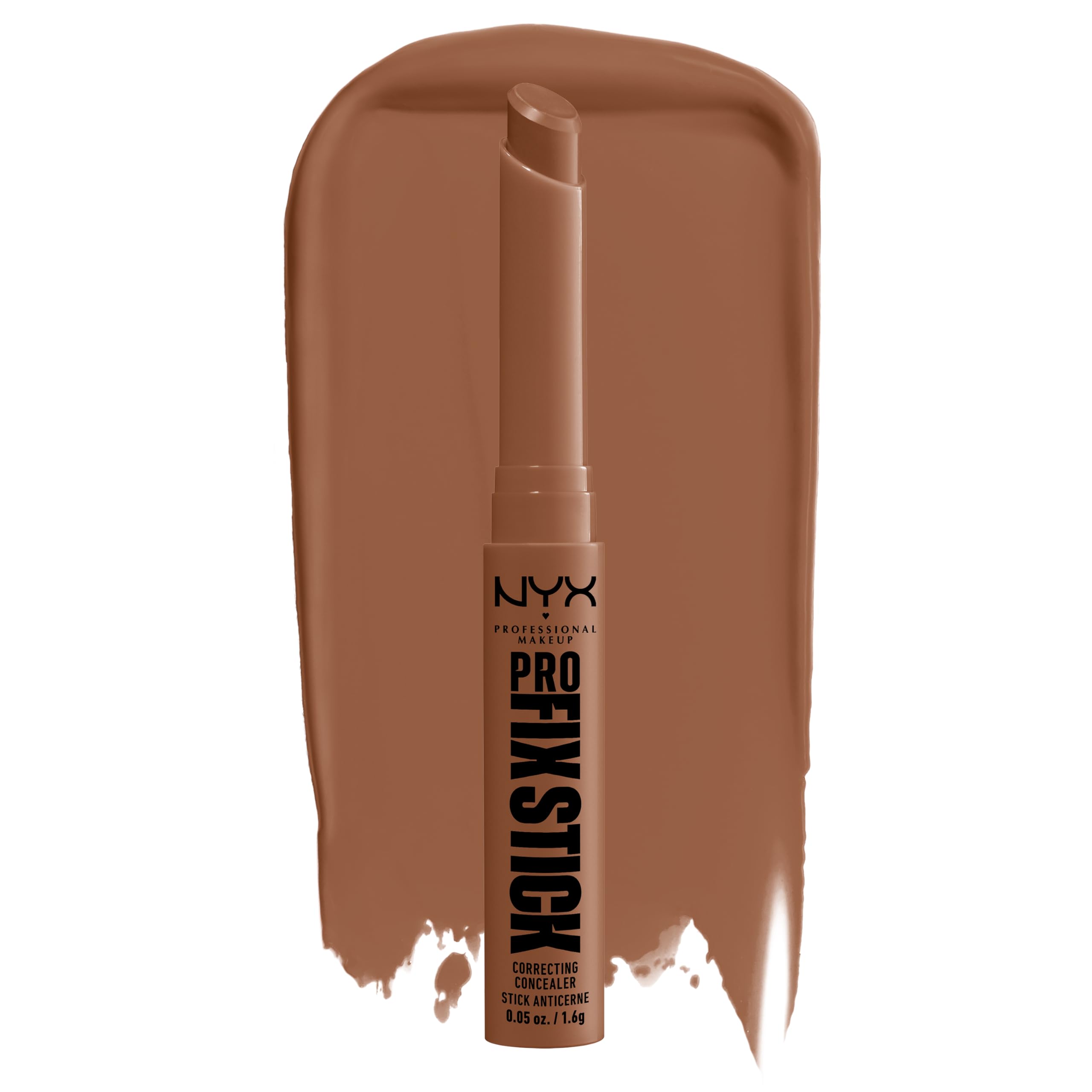 NYX Pro Fix Stick Correcteur Sienna, outil précis pour lisser et unifier le teint.