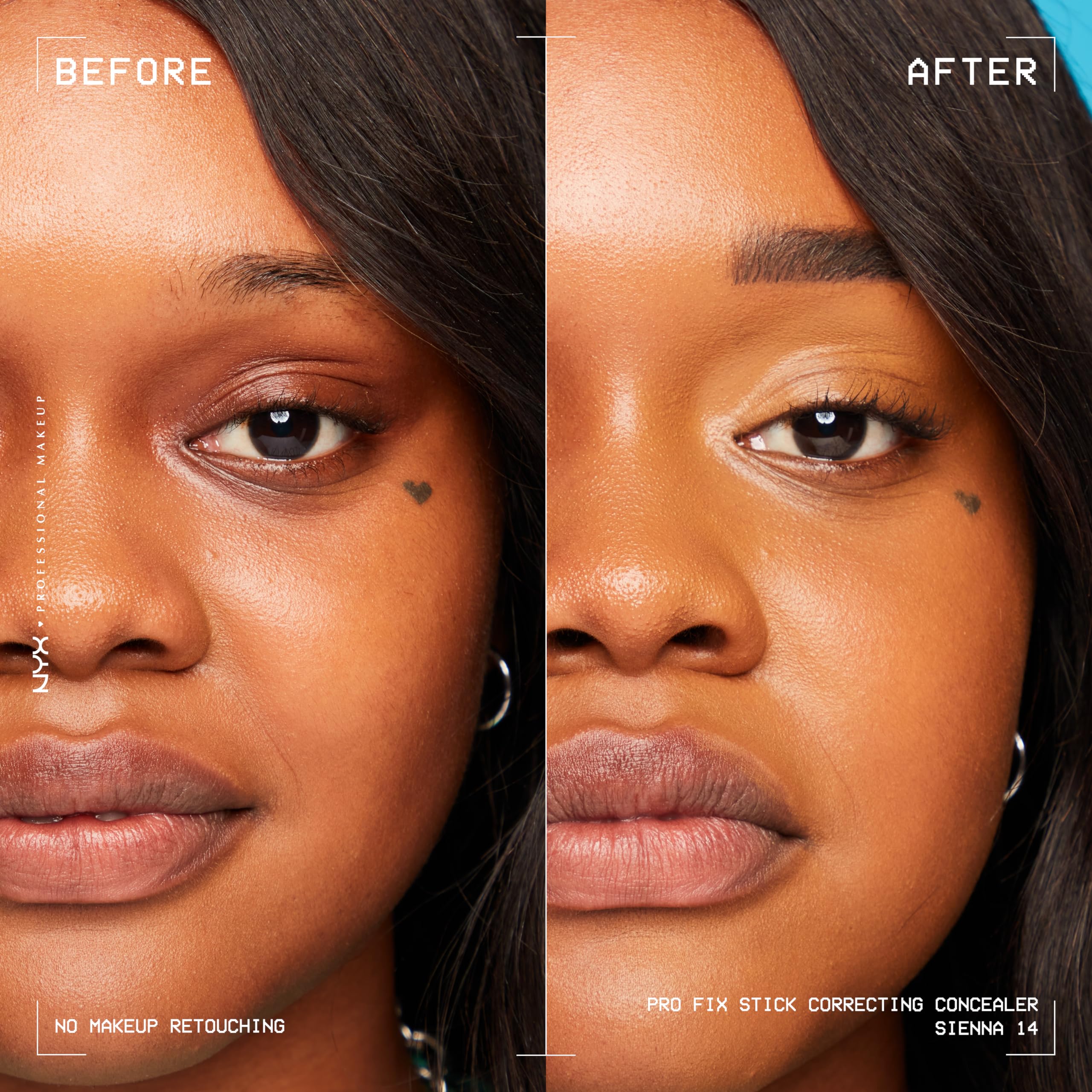 NYX Pro Fix Stick Correcteur vert neutralise les rougeurs avec précision.