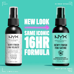 NYX Professional Makeup brume visage, application rapide pour un look frais.