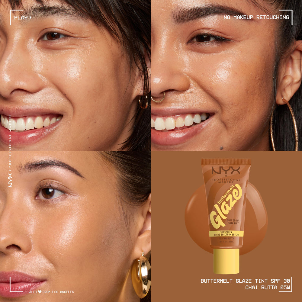 NYX PROFESSIONAL MAKEUP Buttermelt Glaze peau-glow—uniforme et teint radieux.
