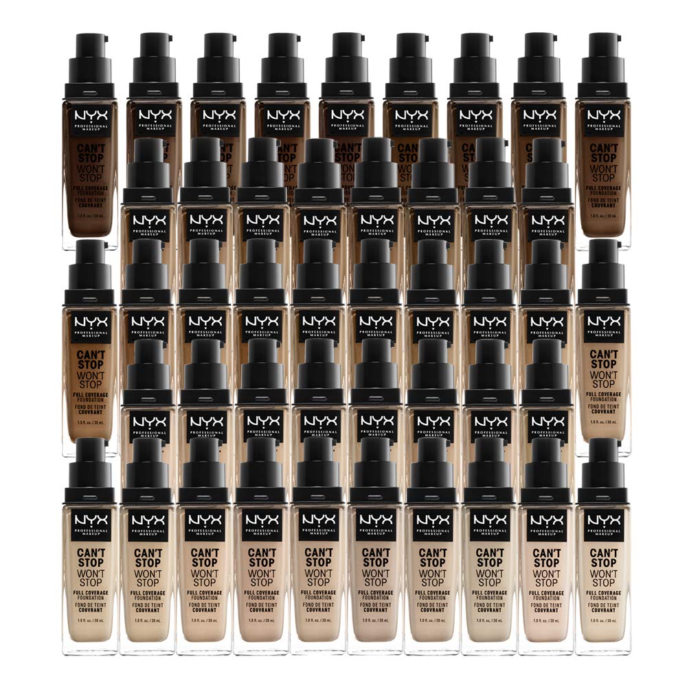 Réalisation finale: NYX Can't Stop Won't Stop assure une tenue matte sur tout le visage.