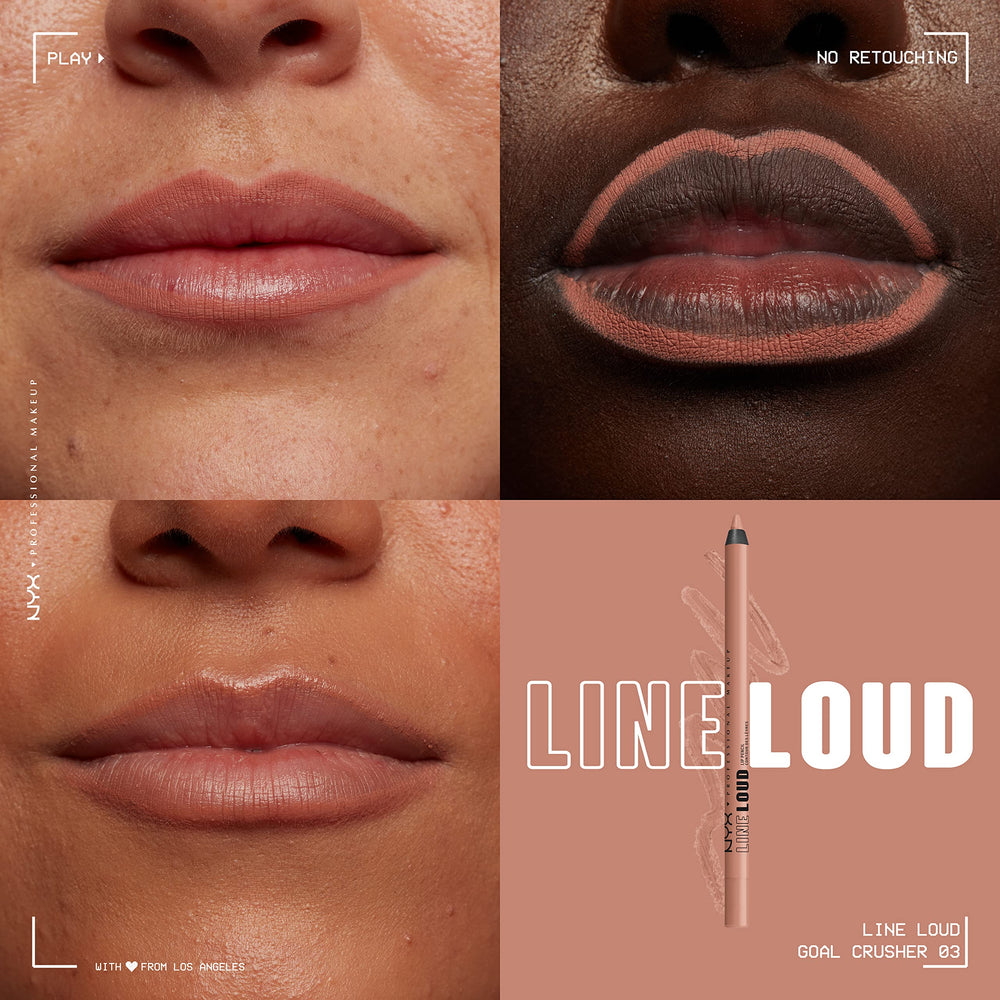 NYX Line Loud Contour Lèvres – pigmentation intense pour une bouche marquée durable.