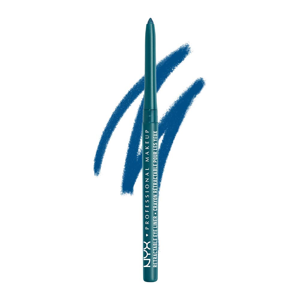Nyx Professional Makeup crayon paupiere mecanique Gypsy Blue, emballage élégant et usage pratique.