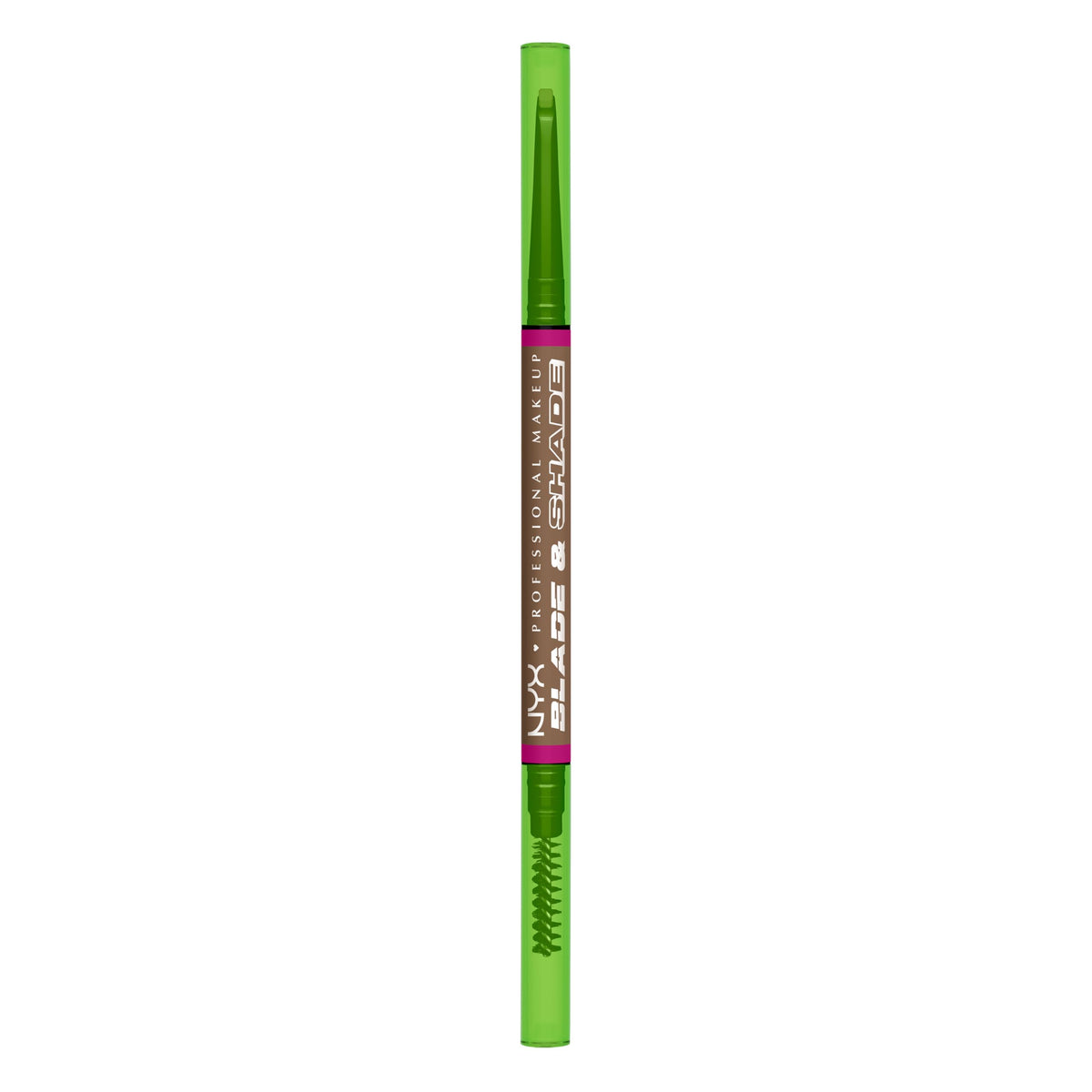 NYX Blade & Shade : crayon sourcils nano double-tranchant pour traits fins et naturels.