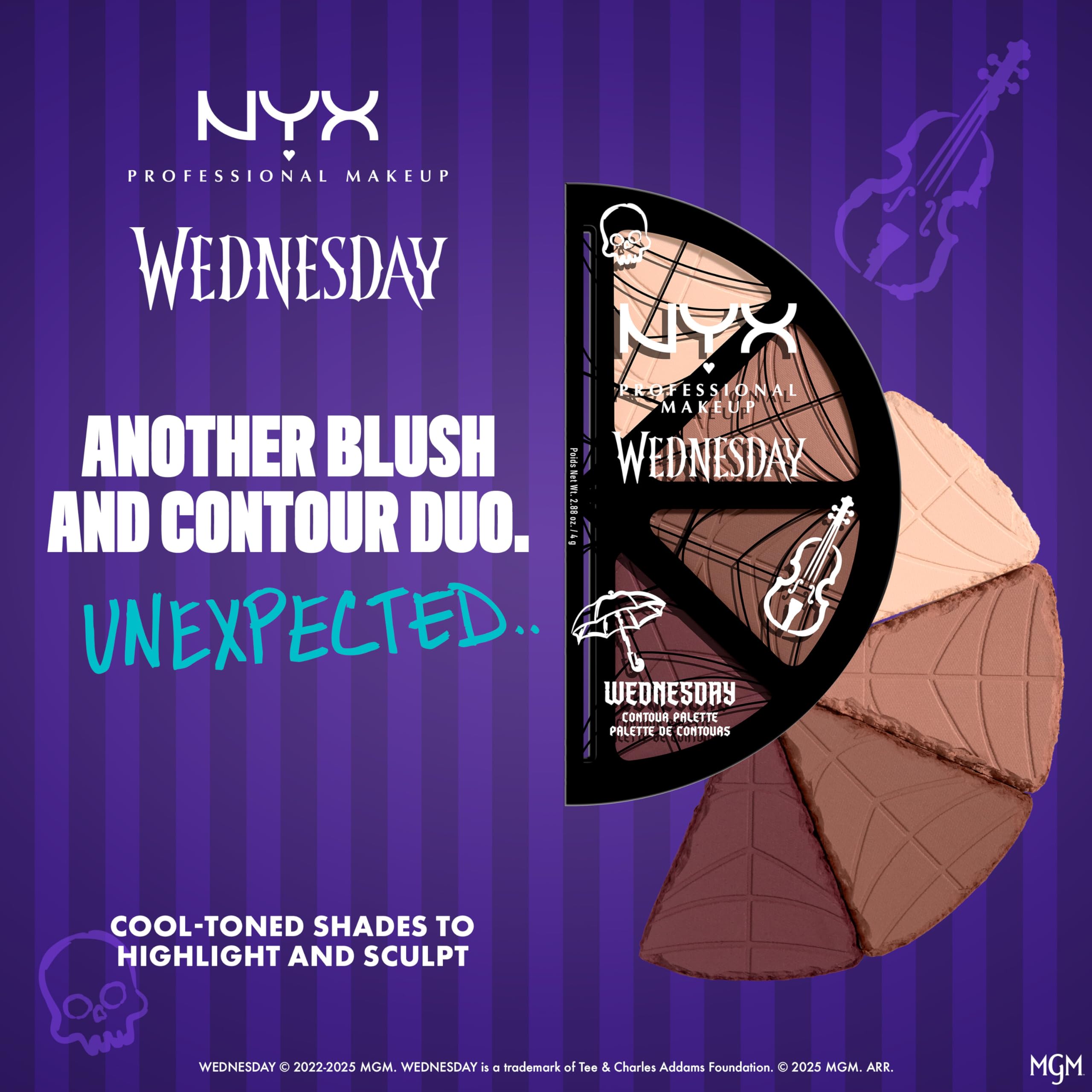 Definition des pommettes et contours avec la palette contour NYX
