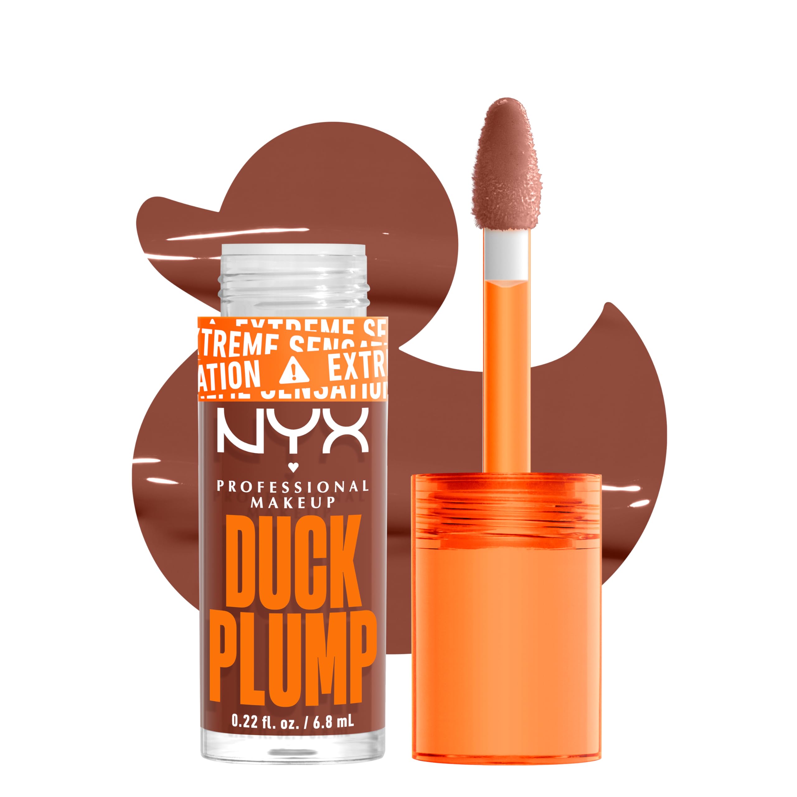 NYX Duck Plump gloss emballage élégant prêt à tester sur lèvres