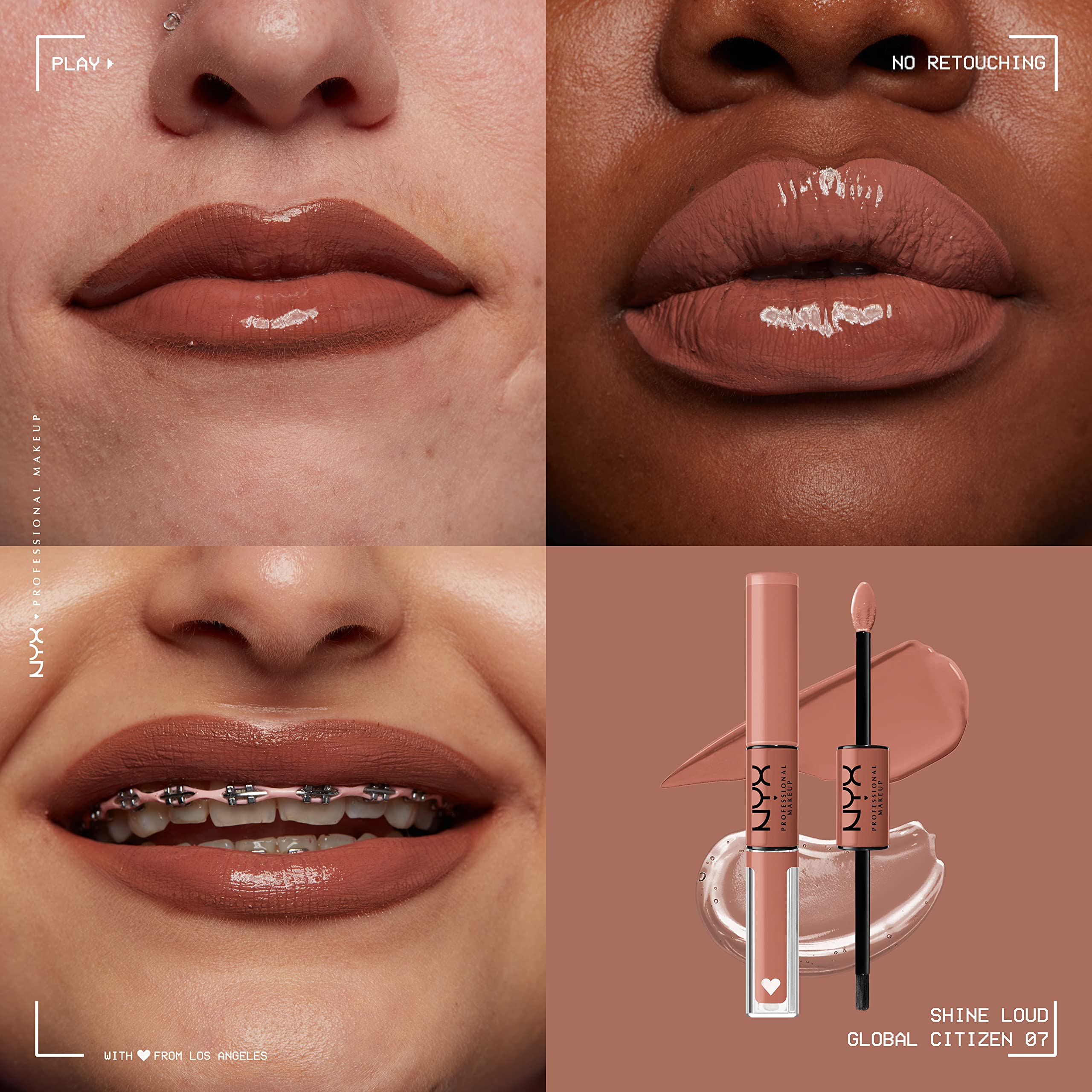 Nyx Professional Makeup échantillon teinte neutre moyenne: rendu précis et naturel.