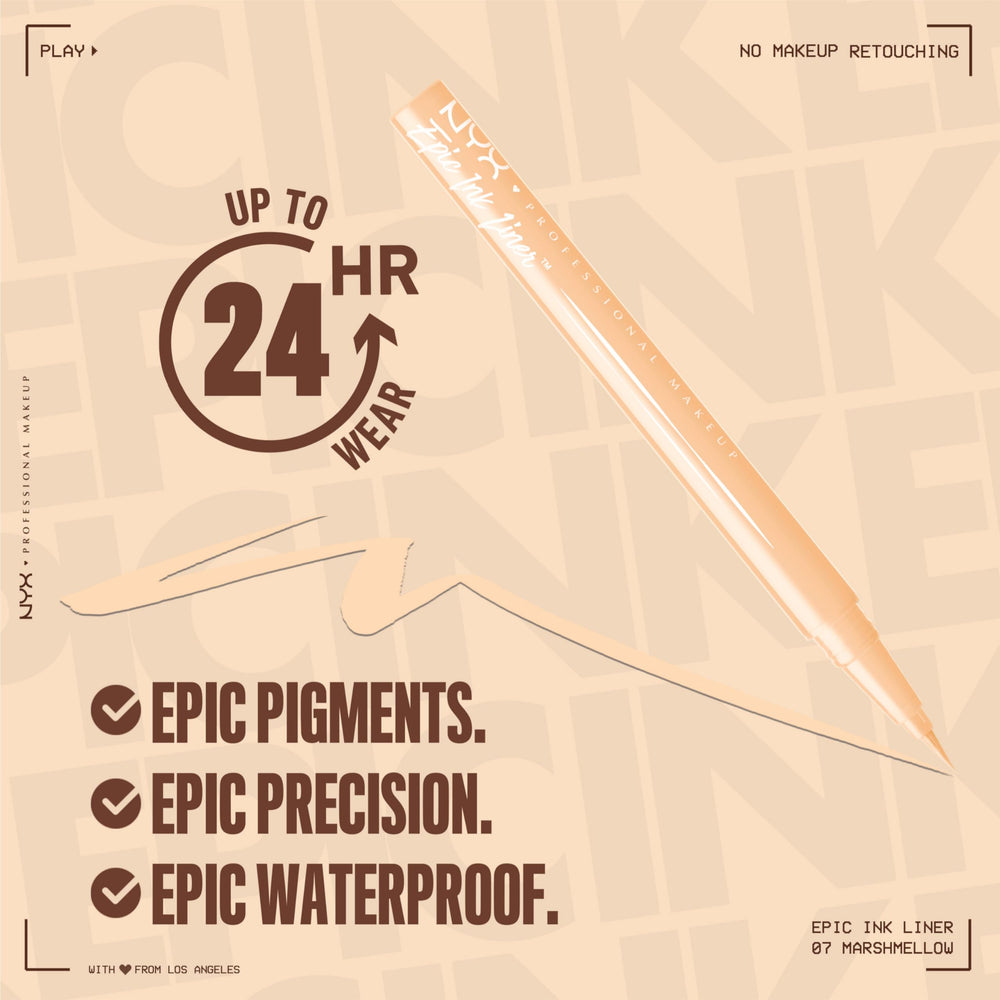 NYX Epic Ink Liner : effet œil de chat, regard plus affirmé.