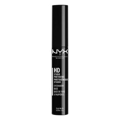 NYX HD Eyeshadow Base bottle closed; smooths lids for flawless makeup prep.