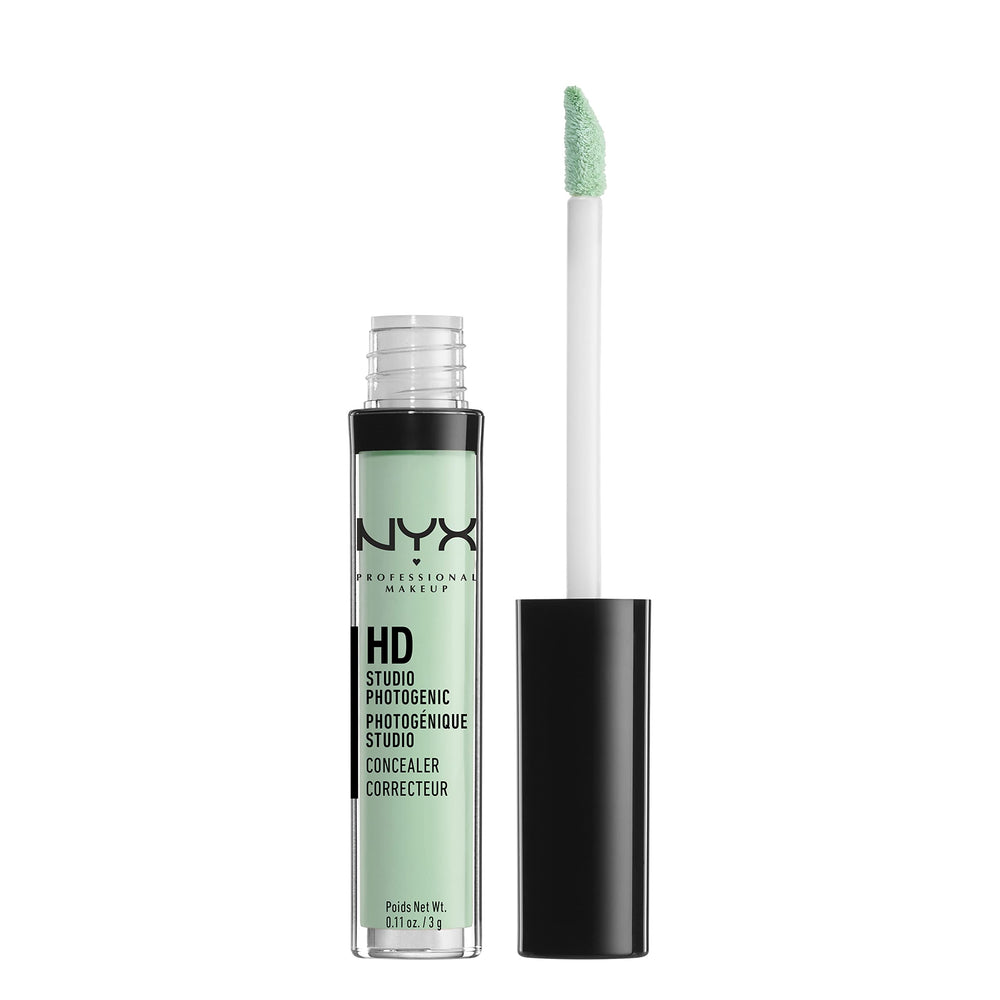 NYX HD Concealer Verte corrige les rougeurs et uniformise le teint.