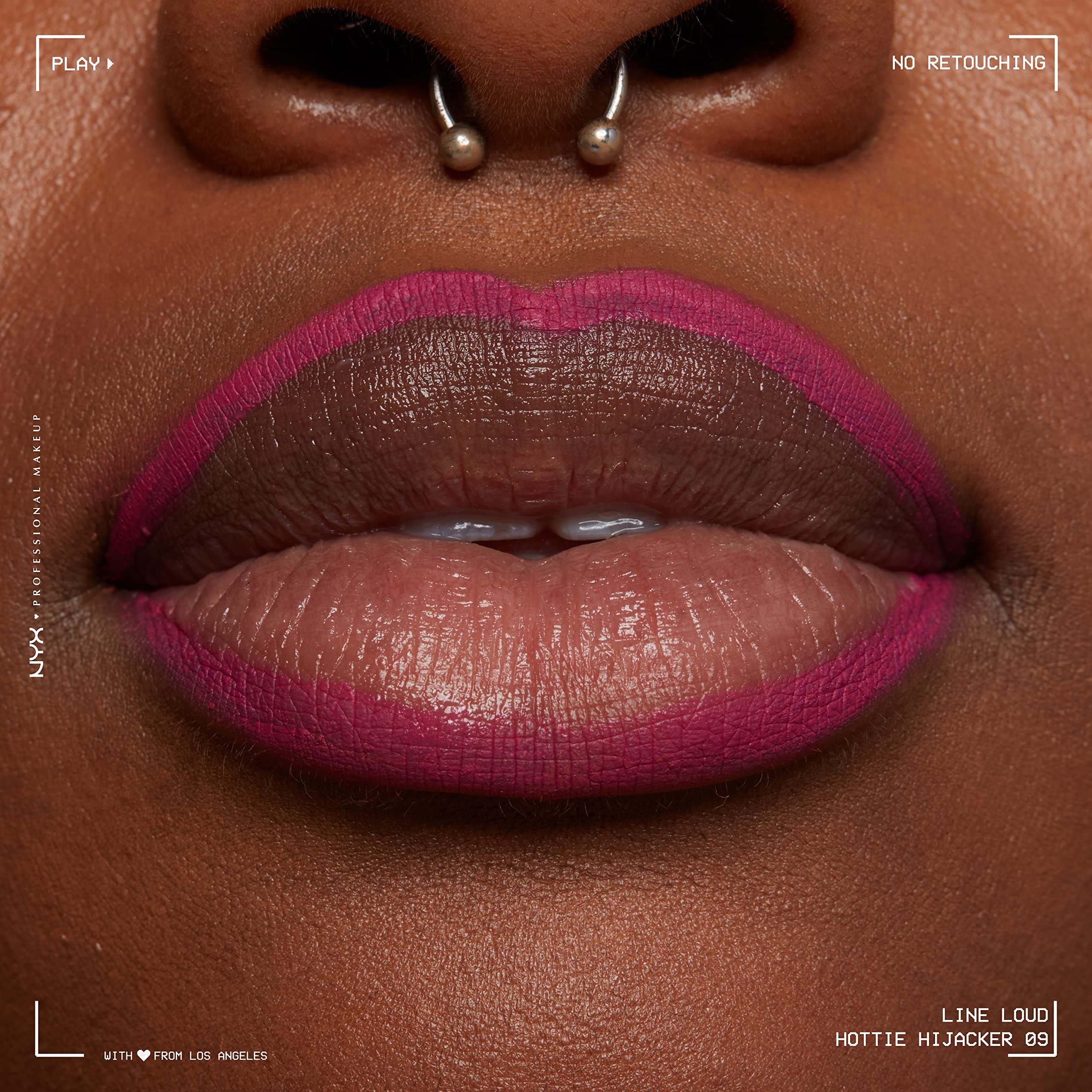 NYX Line Loud Lip Liner Hottie Hijacker, disponible en 18 teintes pour varier les looks.