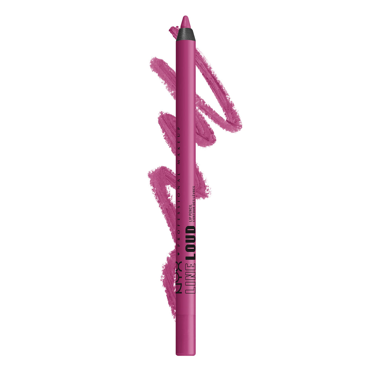 NYX Line Loud Lip Liner Hottie Hijacker, teinte bleu-rose chaud, couleur audacieuse et durable.