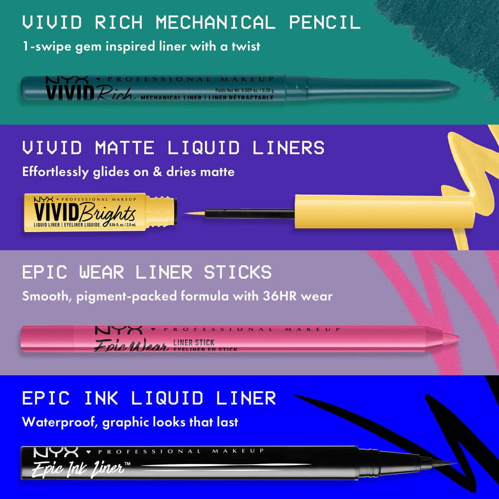 Look final œil affirmé avec NYX Vivid Rich.