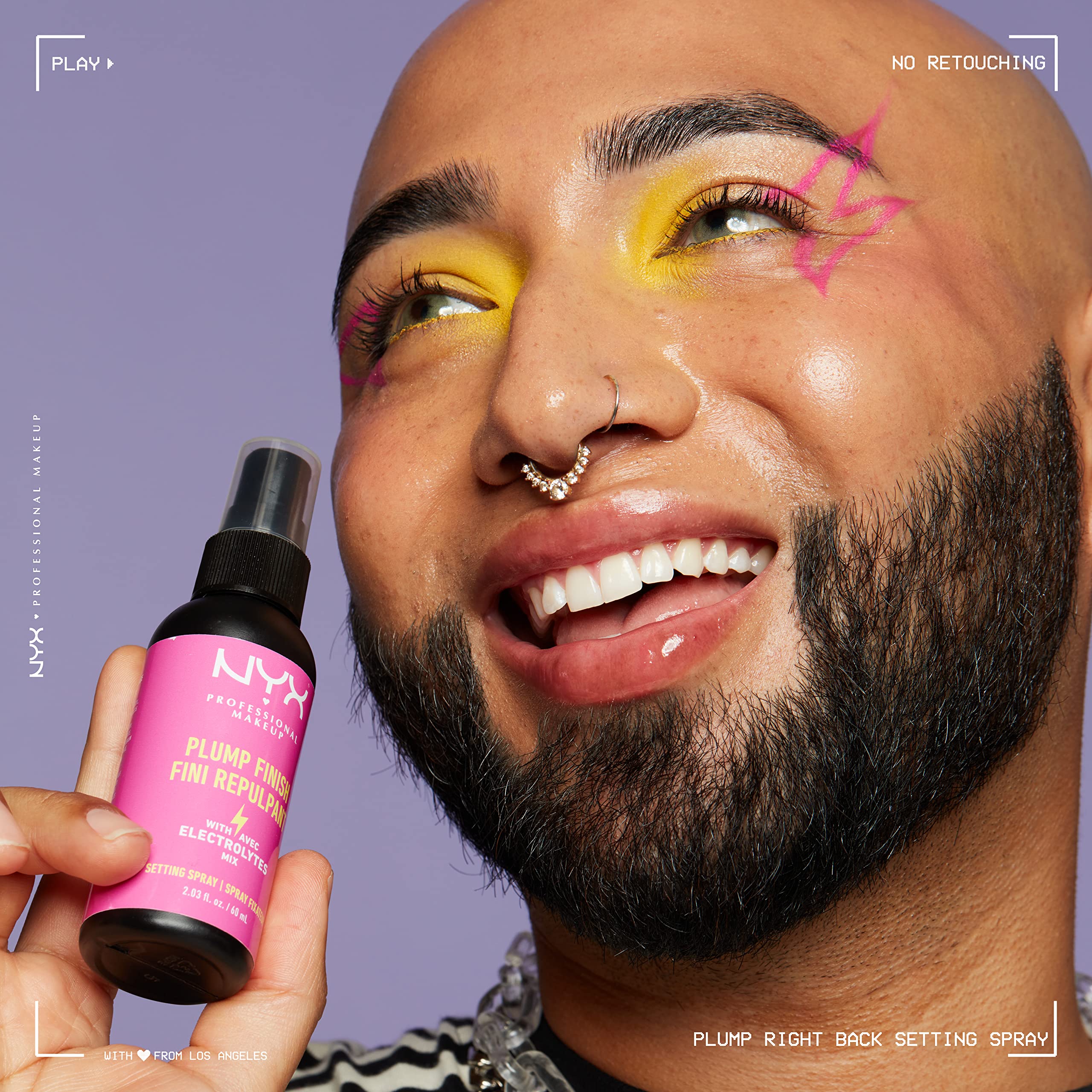 Maquillage longue tenue 24 h avec le spray NYX