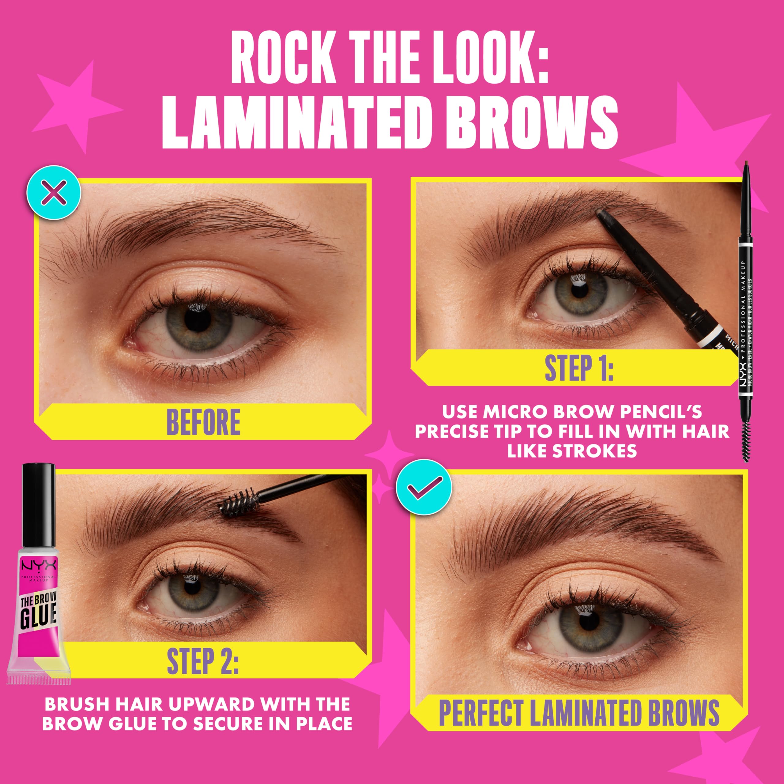 NYX Professional Makeup Micro Brow Pencil usage quotidien facile pour sourcils mieux définis.