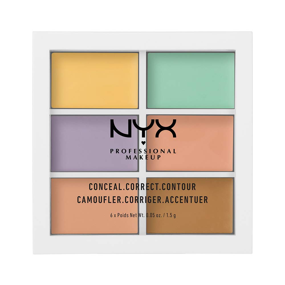 Palette NYX Professional Makeup : six correcteurs couleur pour équilibre précis.