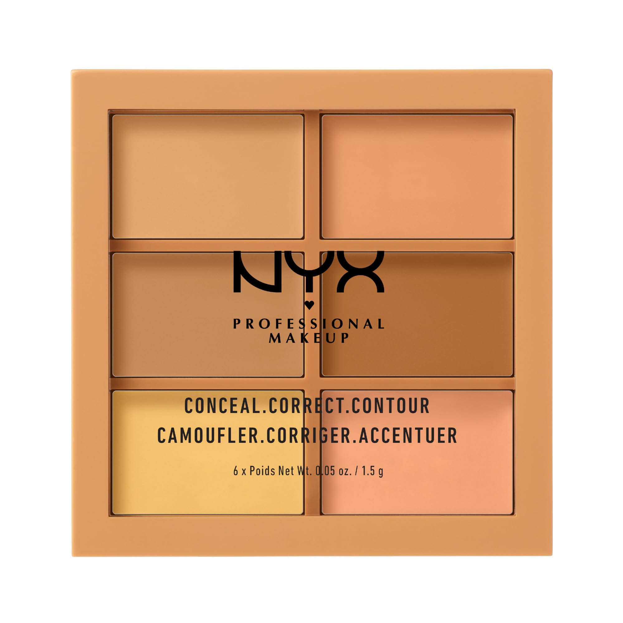 NYX PROFESSIONAL MAKEUP Palette Conceal-Correct-Contour Moyenne pour correction précise