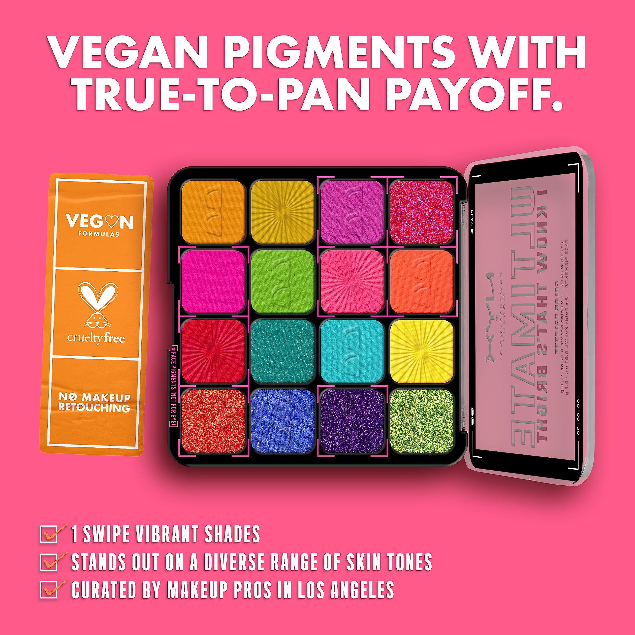 Pigmentation riche et végan pour des couleurs intenses