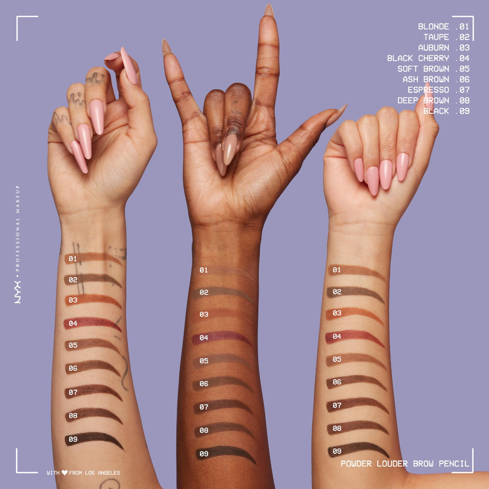 NYX PROFESSIONAL MAKEUP Poudre Louder Sourcils – certifiée sans cruauté par PETA.