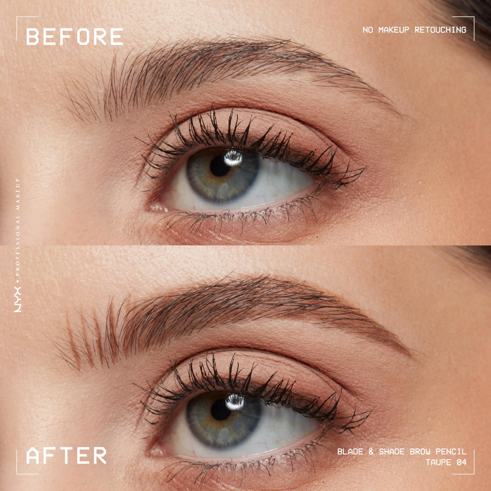 NYX Blade & Shade : remplissage naturel avec effet ombré durable.