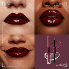 Nyx Shine Loud application-2-etapes, méthode simple pour un look pro.