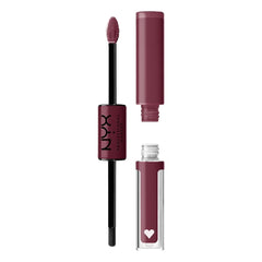 Nyx Shine Loud teinte-base sur les lèvres, couleur audacieuse et durable.