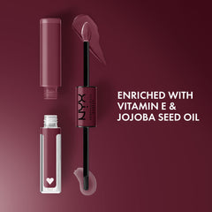Nyx Shine Loud topcoat-reflet, fini brillant sans collant.
