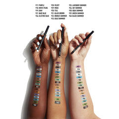 NYX Slim Eye Pencil Bronze Scintillant: emballage élégant et portable.