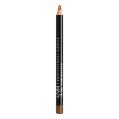 NYX Slim Eye Pencil Bronze Scintillant: prise de vue rapprochée, regard défini.