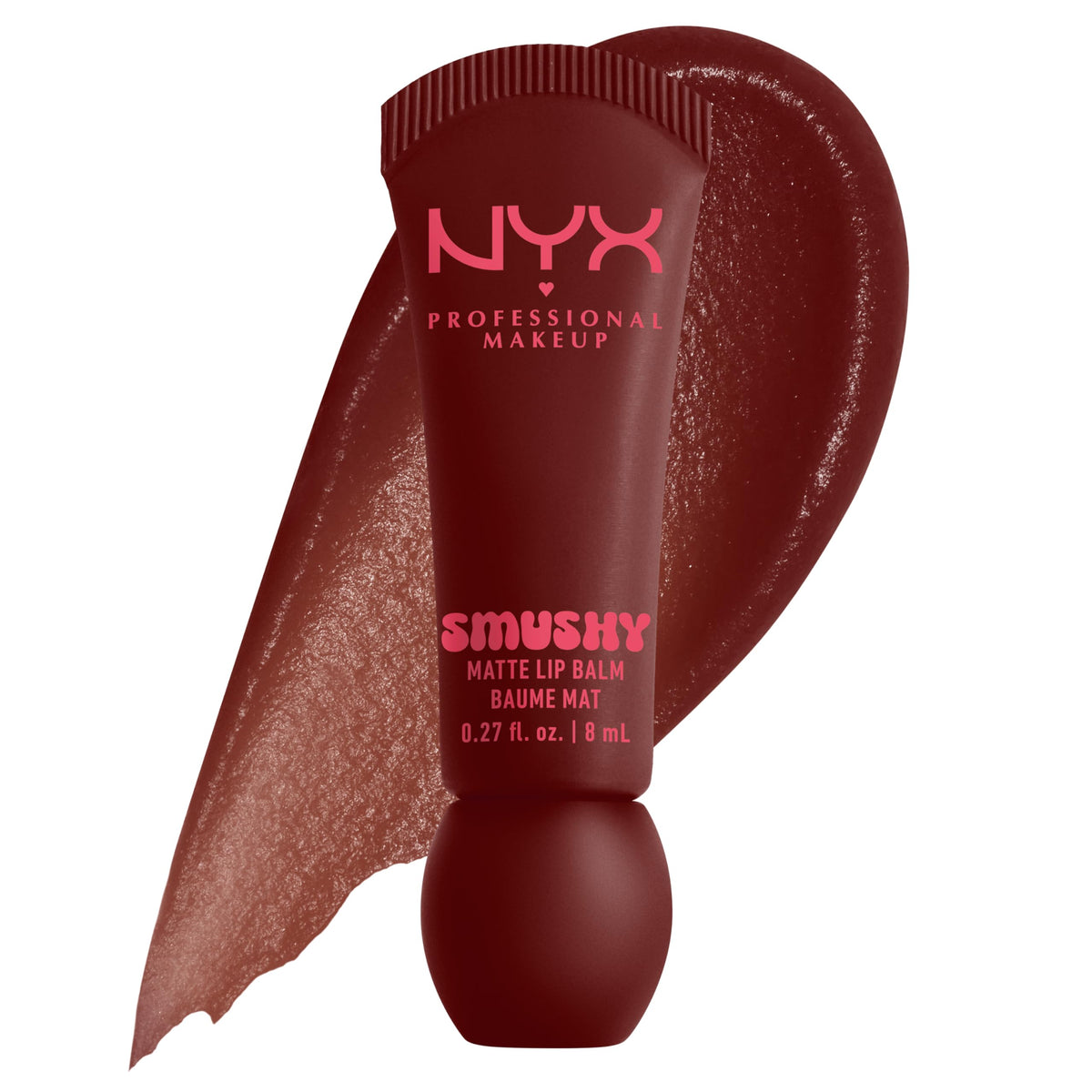NYX PROFESSIONAL MAKEUP Smushy Matte Lip Balm avec applicateur pratique et confort durable.