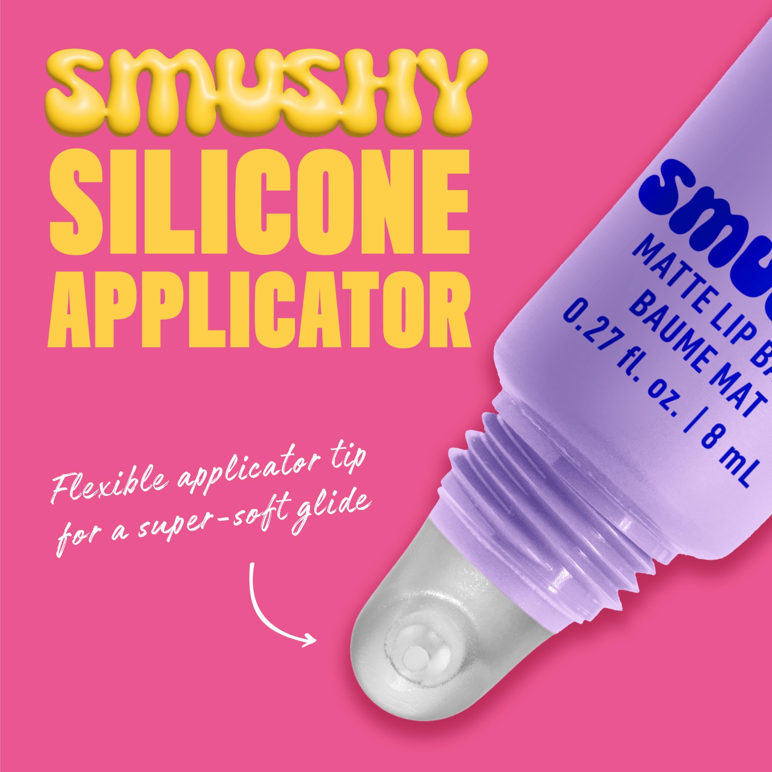 Confort longue durée du Smushy Matte Lip Balm sur les lèvres.
