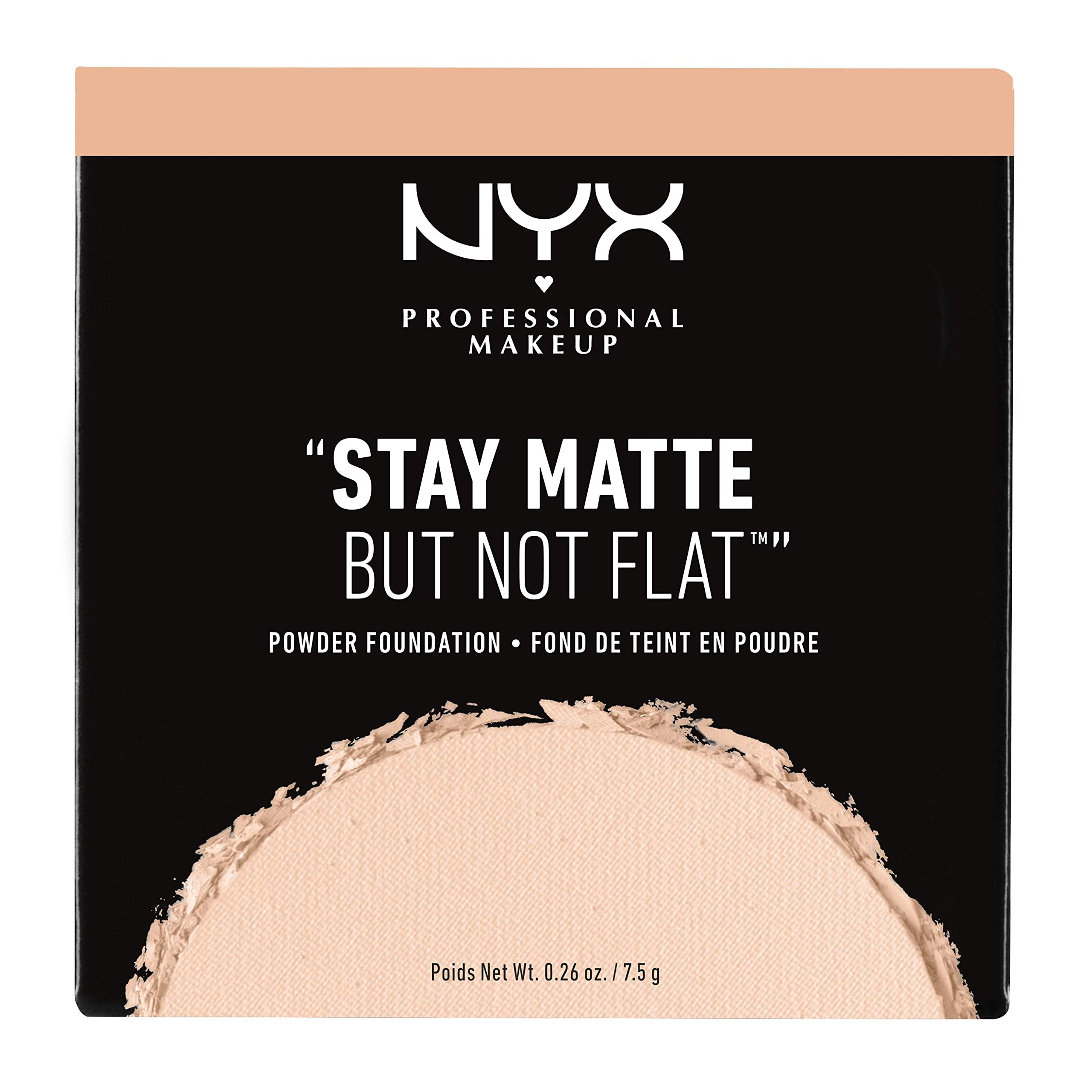 NYX Stay Matte finition-matte : effet maquillage naturel sans brillance.