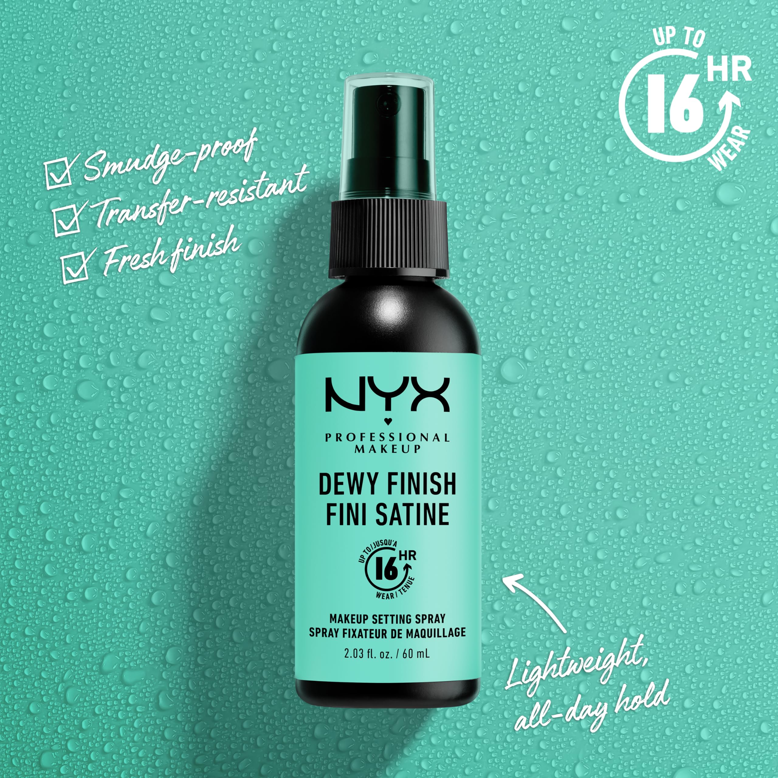 NYX Professional Makeup teint, finition lumineuse pour une peau naturelle toute la journée.