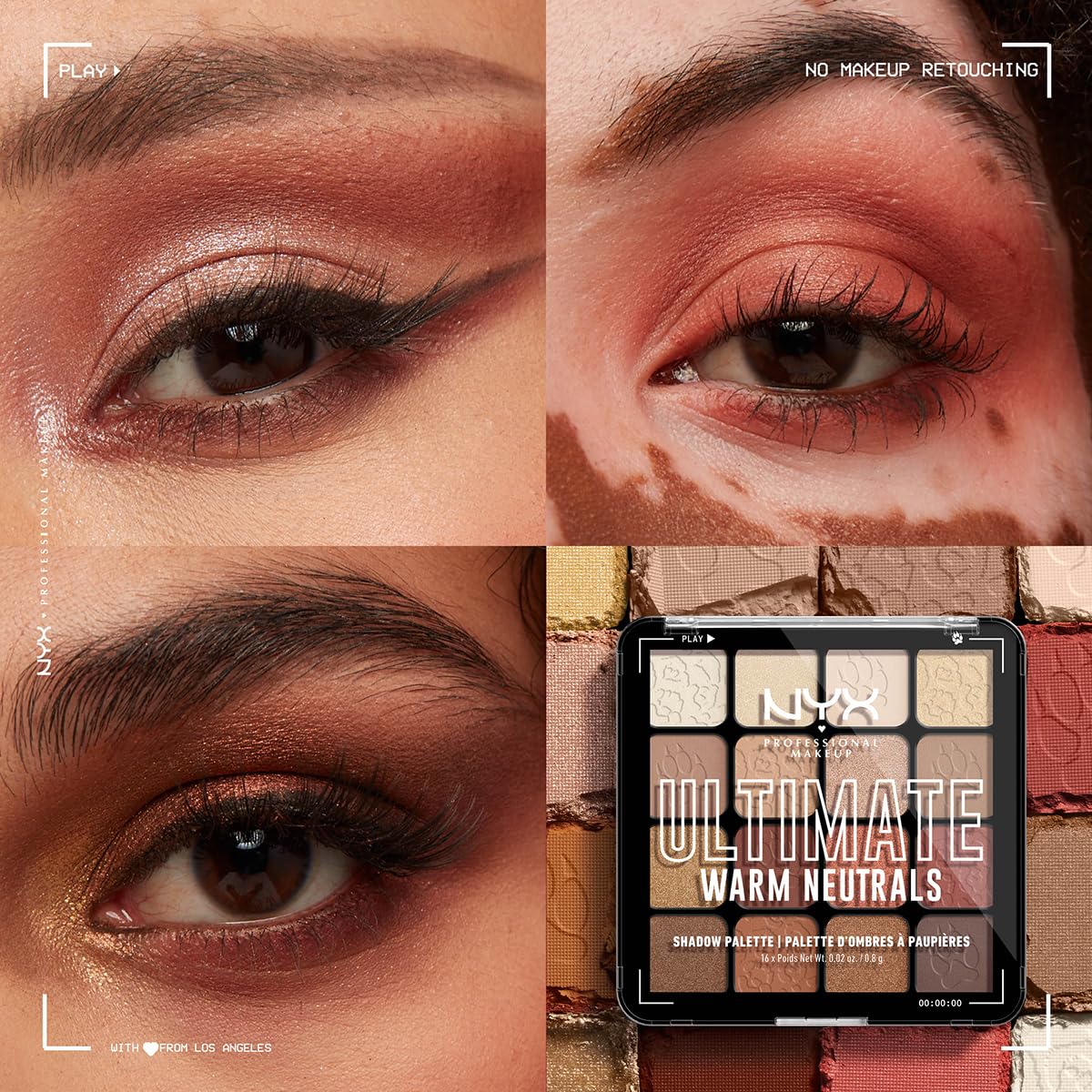 Look diurne avec palette neutre chaude NYX PROFESSIONAL MAKEUP