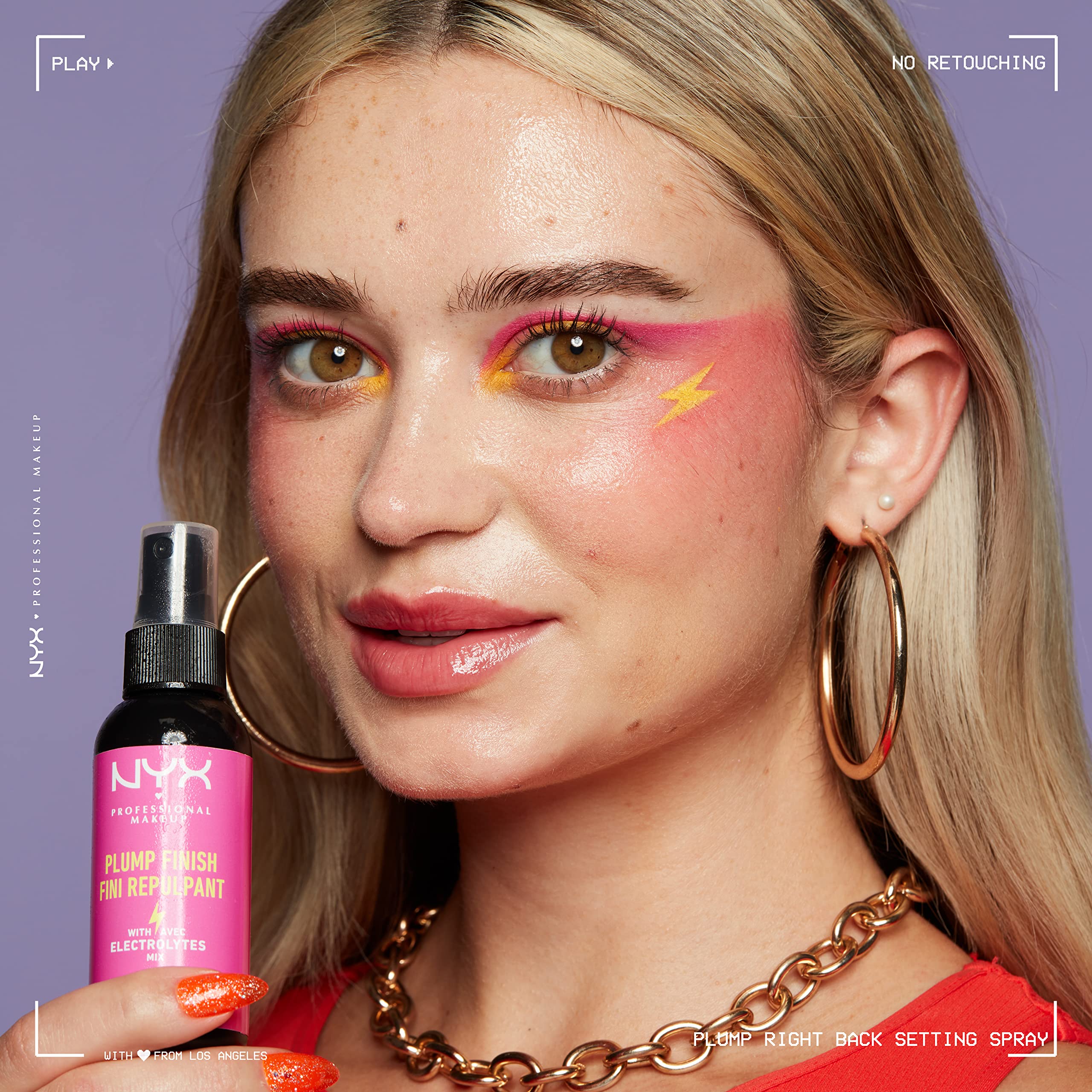 Utilisation quotidienne du spray fixateur NYX pour peau hydratée