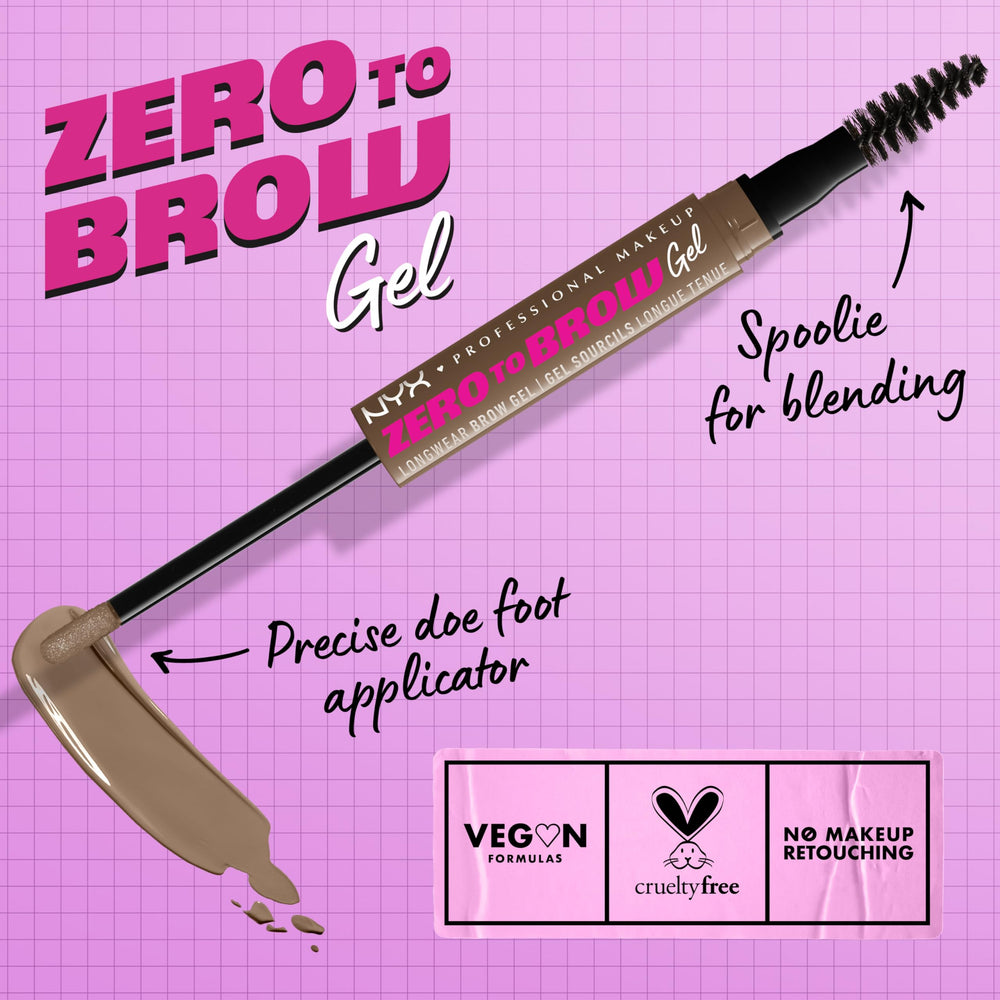 NYX gel-sourcils embout-poil-fin pour tracés nets et contrôlés