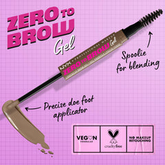 NYX gel-sourcils embout-poil-fin pour tracés nets et contrôlés