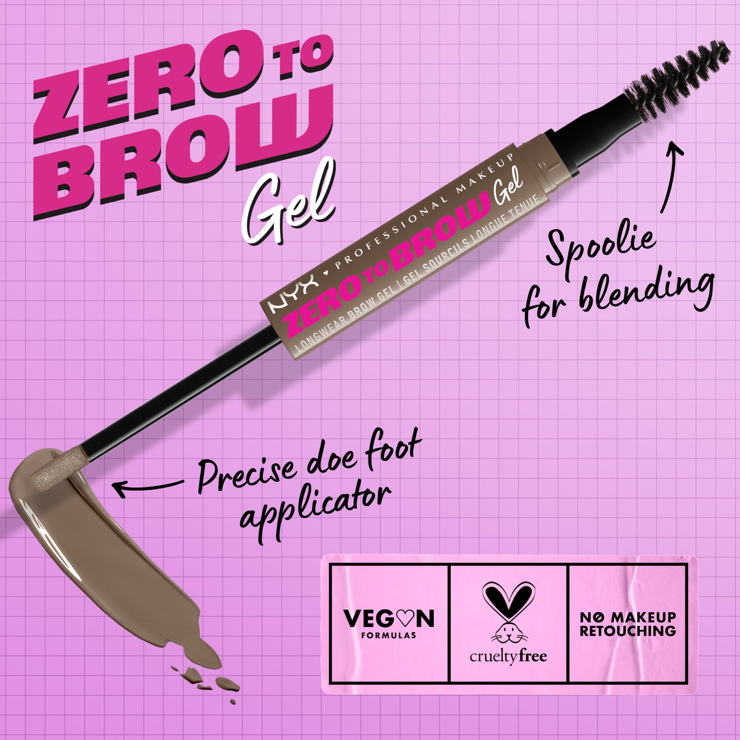 Goupillon du Zero to Brow pour estomper les contours des sourcils