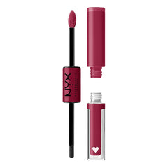 NYX Shine Loud base coat rouge profond pour une couleur intense.